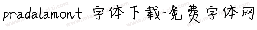 pradalamont 字体下载字体转换